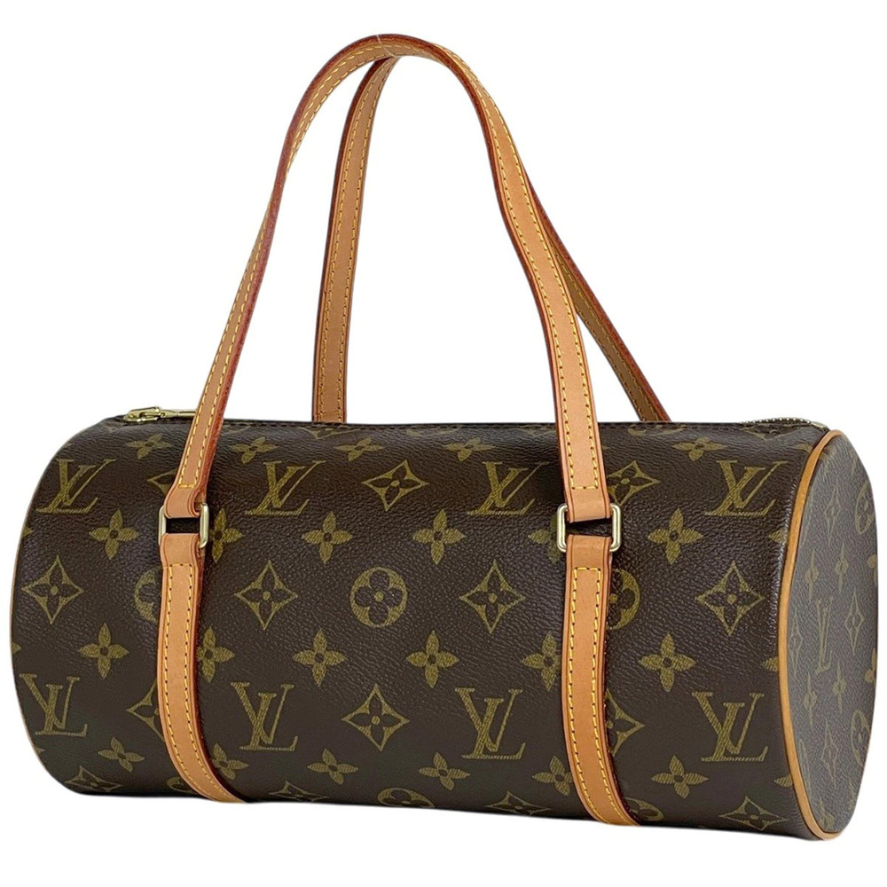Louis Vuitton Papillon Barrel Bag cylindrical handbag Monogram brown